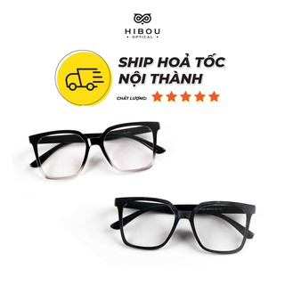Gọng kính cận nam nữ nhựa dẻo vuông to bản K8026 - Lắp mắt cận loạn viễn độ cao