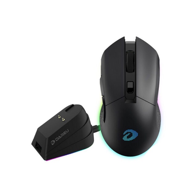 Chuột Không Dây Gaming DAREU EM901X LED RGB + Kèm Dock Sạc Nhanh - Hàng Chính Hãng Mai Hoàng