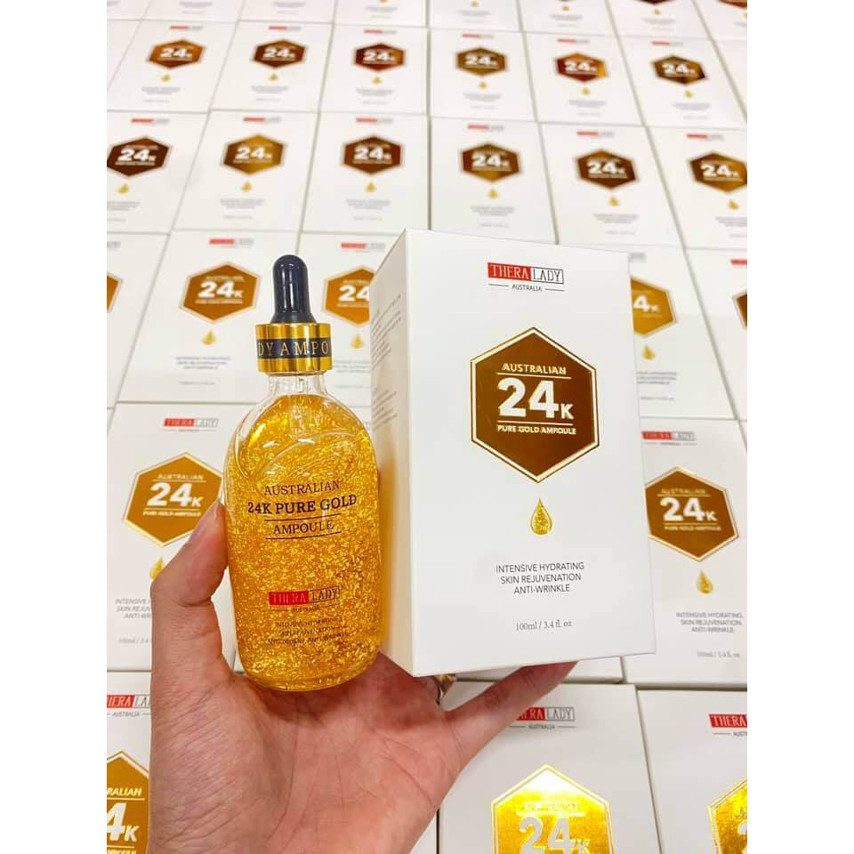 Serum Tinh Chất Vàng 24k Pure Gold Ampoule Thera Lady 100ml- Xuất xứ Úc