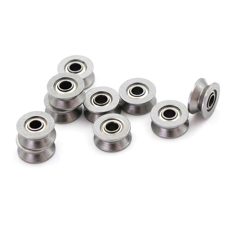 10 chiếc vòng bi ròng rọc rãnh chữ V tiện dụng 3x12x4mm