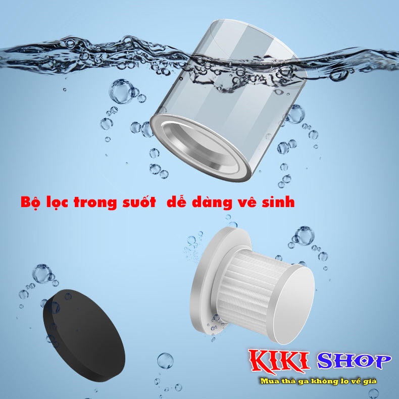 Máy hút bụi cầm tay giệt khuẩn UV, máy hút bụi giường nệm đa năng BH 6 tháng, Kiki shop