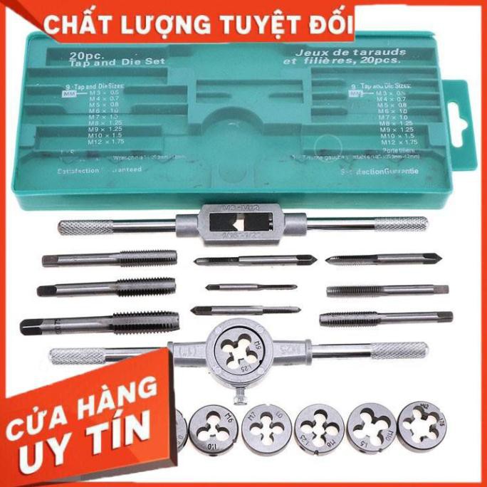 Bộ taro 20PCS tạo ren trong - ngoài cho bulong ốc vít có độ chính xác cao