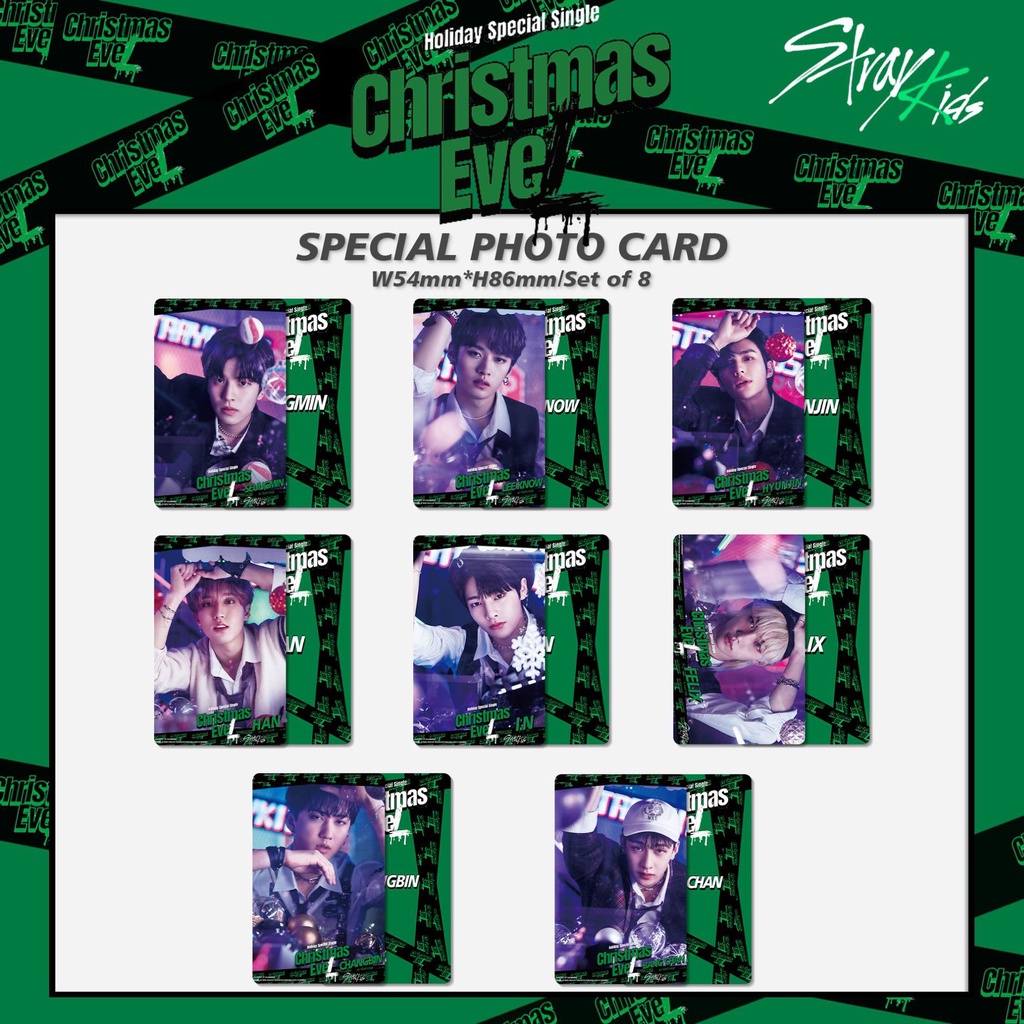 Stray Kids Album《Christmas EveL》Photocard StrayKidsCard 8pcs/set
