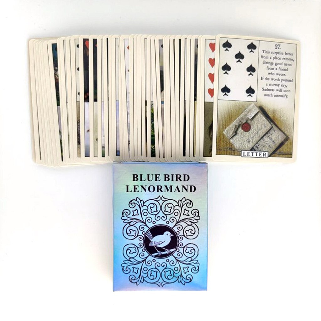 Bài Lenormand Blue Bird Tặng Đá Thanh Tẩy C160