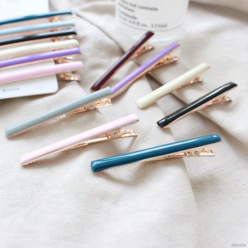 Kẹp tóc kim loại đơn giản thời trang cho nữ