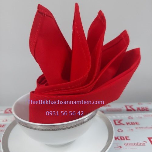 Khăn ăn nhà hàng chất liệu vải Kaki Cao Cấp 100% Cotton