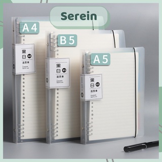 Hình ảnh Sổ còng Binder A4 B5 A5 8 còng kèm ruột giấy refill làm planner bullet journal SEREIN