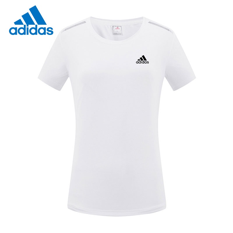 Adidas Áo Thun Thể Thao Co Giãn Size M-4XL Thời Trang Cho Nữ