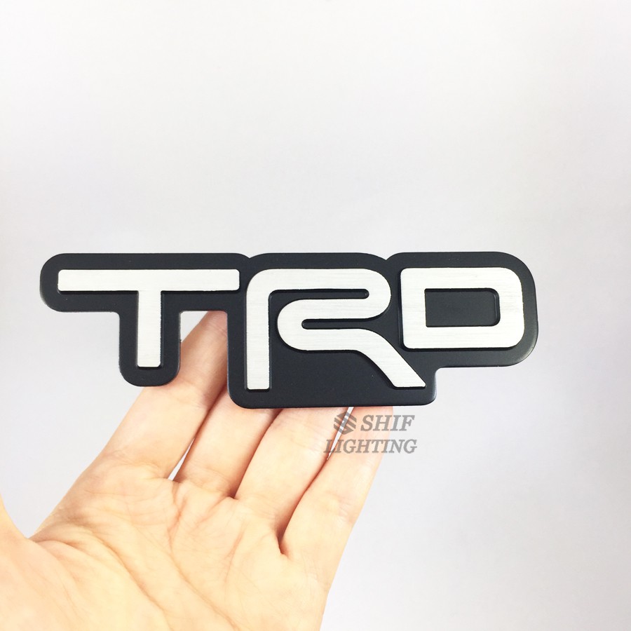 Hình dán kim loại kiểu logo trang trí xe hơi Toyota