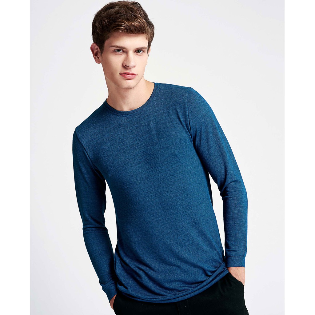 Áo Thun Nam The Cosmo DANIEL KNIT TEE Màu Xanh Dương TC1021076CN