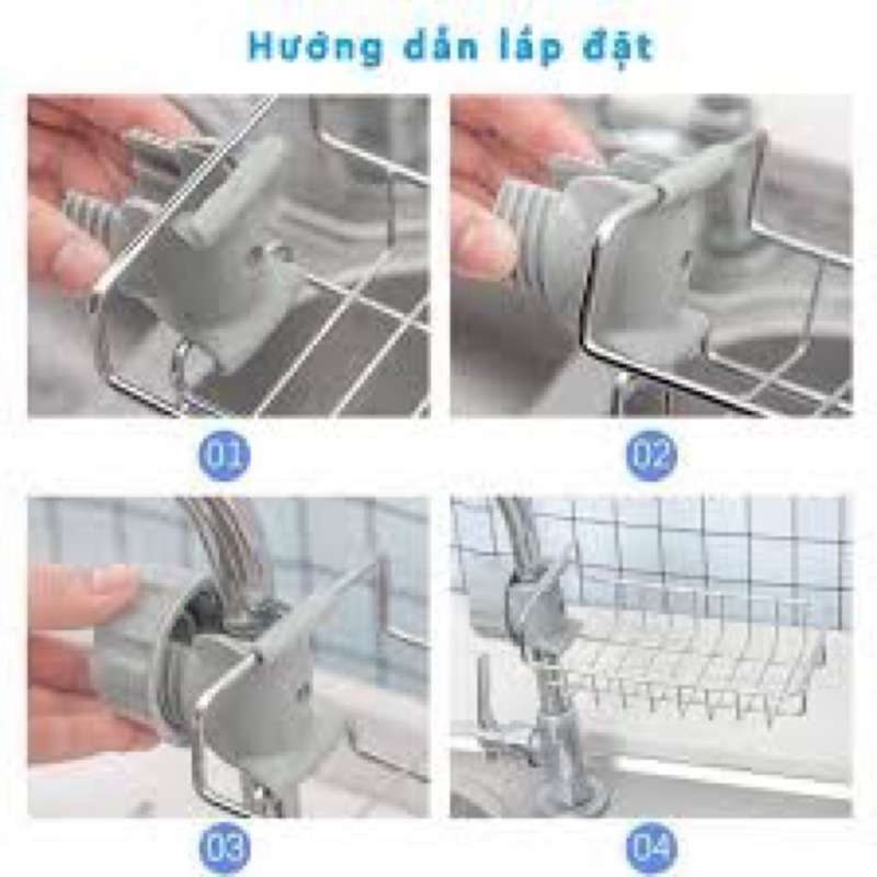 Giá để dẻ rửa bát, giá để đồ bồn rửa bát siêu tiện lợi