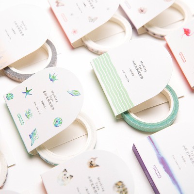 cuộn băng dính giấy hologram washi masking tape bullet journal