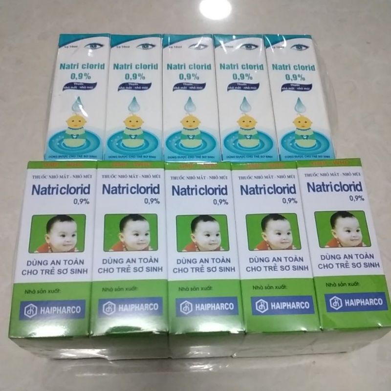 Combo 10 lọ nước muối sinh lý rửa mắt mũi NaCl 0,9% Nam Hà - Nước muối HẢI PHÒNG