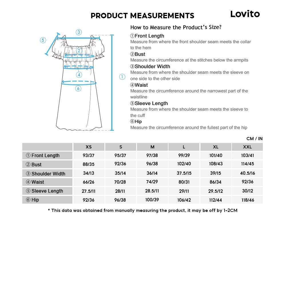 Đầm Lovito tôn dáng tay phồng in hoa phong cách thường ngày L27AD065 (màu xanh lam)