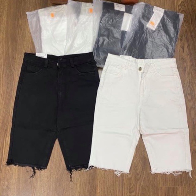 Quần jeans NGỐ Lửng Nữ 2 màu đen- trắng 041 | BigBuy360 - bigbuy360.vn