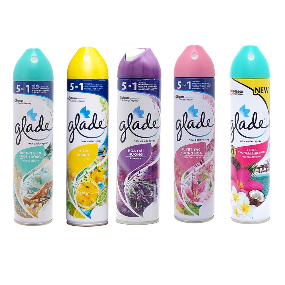 Bình Xịt Phòng Glade Hương Thơm Cao Cấp 280ml (Đủ Mùi Hương)