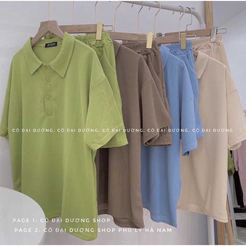 Bộ Set Áo Phông Kèm Quần Đùi Hàng Qc ảnh thật Kaylee