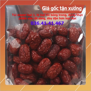 Combo 100 Túi zipper 1 mặt bạc, 1 mặt trong đáy đứng đựng thực phẩm, hàng khô