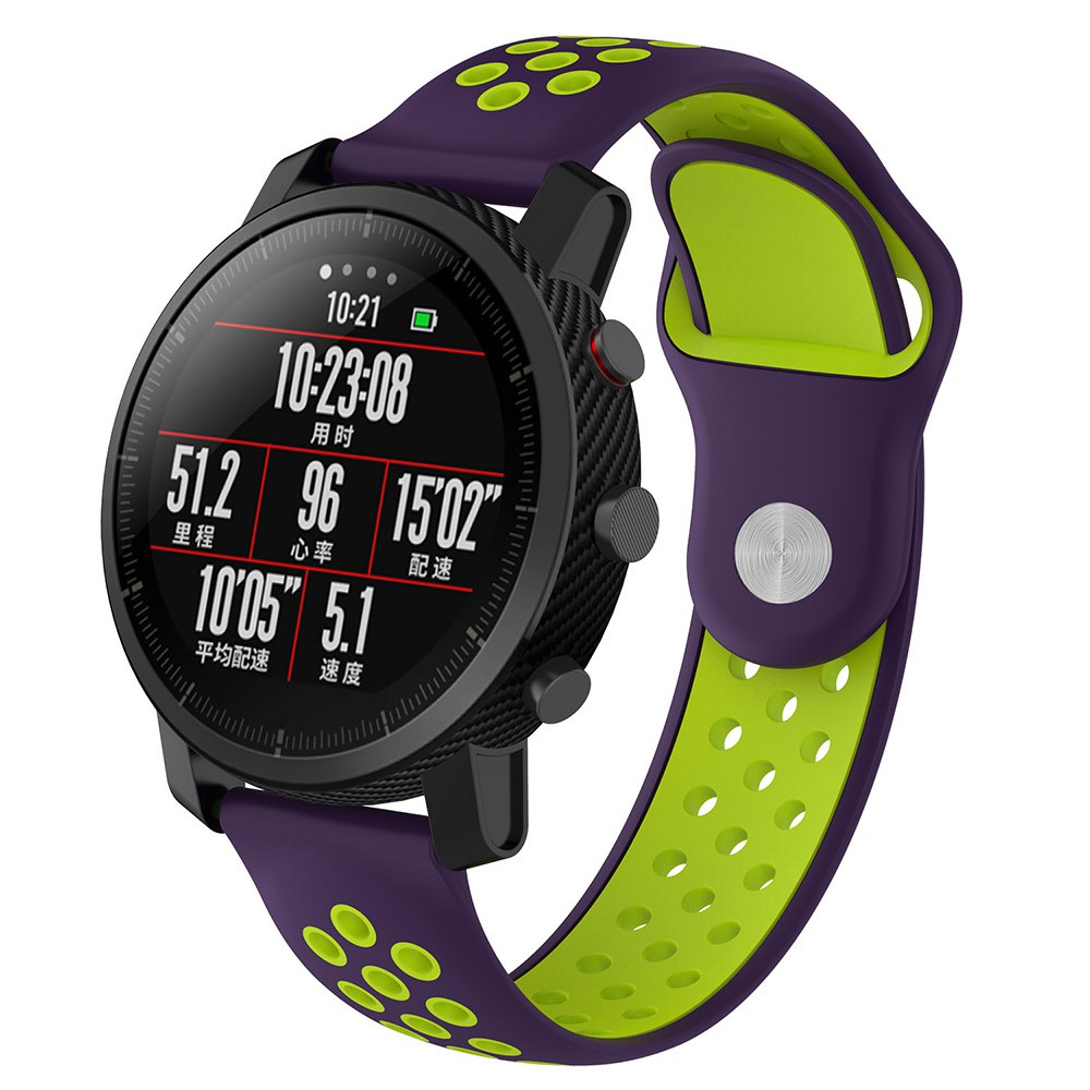 Dây đeo silicone 22mm có thể điều chỉnh cho đồng hồ Huawei Gt 2 Pro / Honor Gs Pro / Gtr 2 / Amazfit Gtr 2e