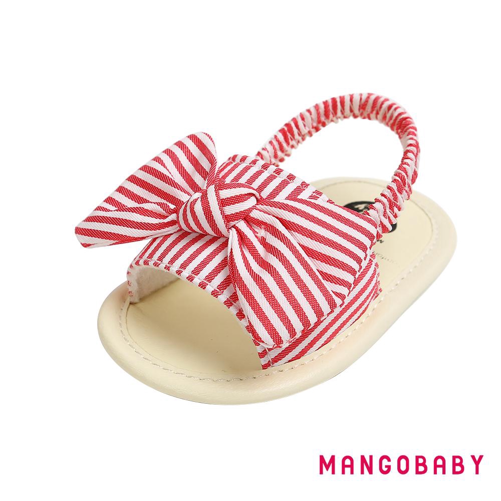Giày Sandal Đính Nơ Đế Mềm Chống Trượt Cho Bé Tập Đi