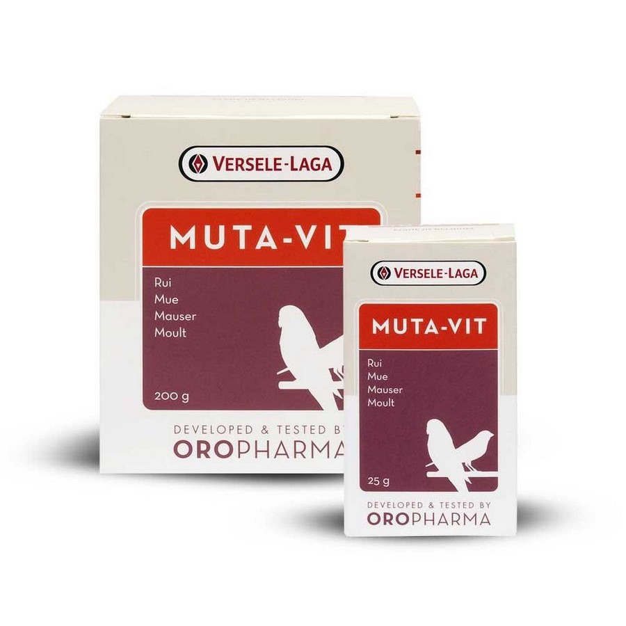 Vitamin Hỗ Trợ Thay Lông Cho Chim Cảnh - Versele-laga Oropharma Muta-Vit Giúp Lông Đẹp, Chim Khoẻ Mạnh Hộp 25g-200g