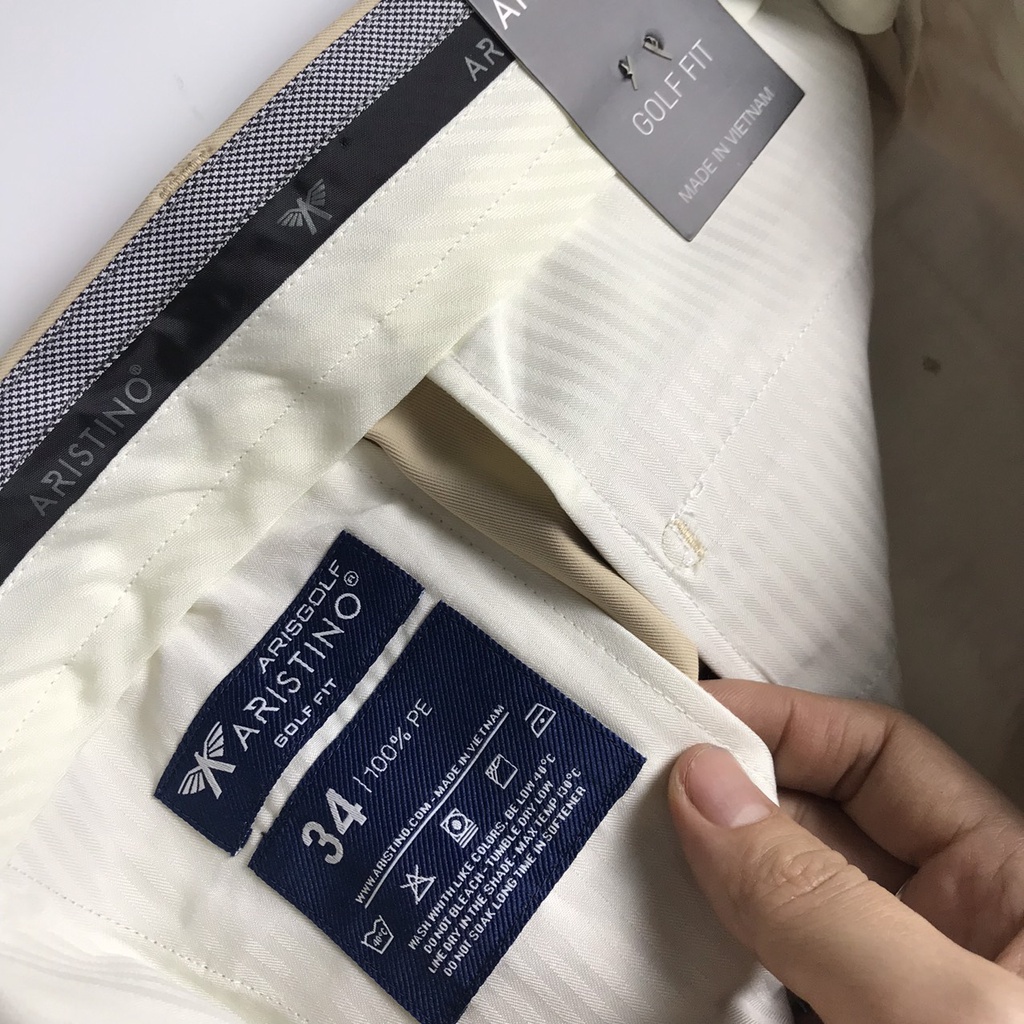 Quần âu nam Aristino dòng cao cấp vải mịn đẹp nếp ly vĩnh viễn  ATR015S7