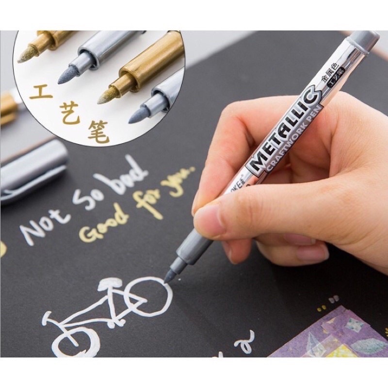 Bút nhũ VÀNG BẠC ánh kim ngòi 1.5mm