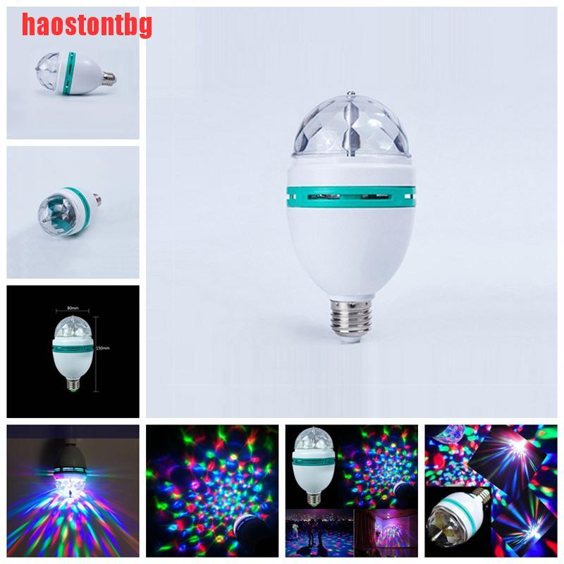 Bóng Đèn Led Xoay Nhiều Màu Sắc 3w E27 Rgb