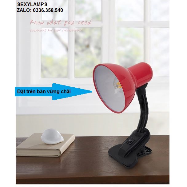 ĐÈN KẸP BÀN - Bóng LED CHỐNG CẬN FSL 6W CHÍNH HÃNG