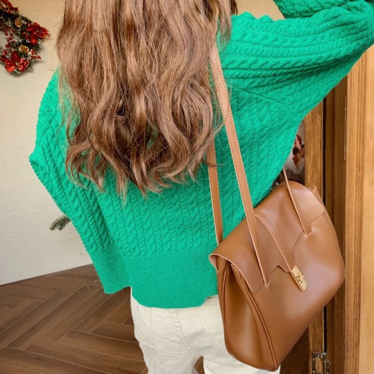 Túi IELGY cỡ lớn phong cách retro dễ phối đồ thời trang cho nữ