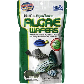 Thức ăn cho cá lau kính cá chuột các loại cá ăn cỏ Hikari tropical Algae Wafers Nhật 250g