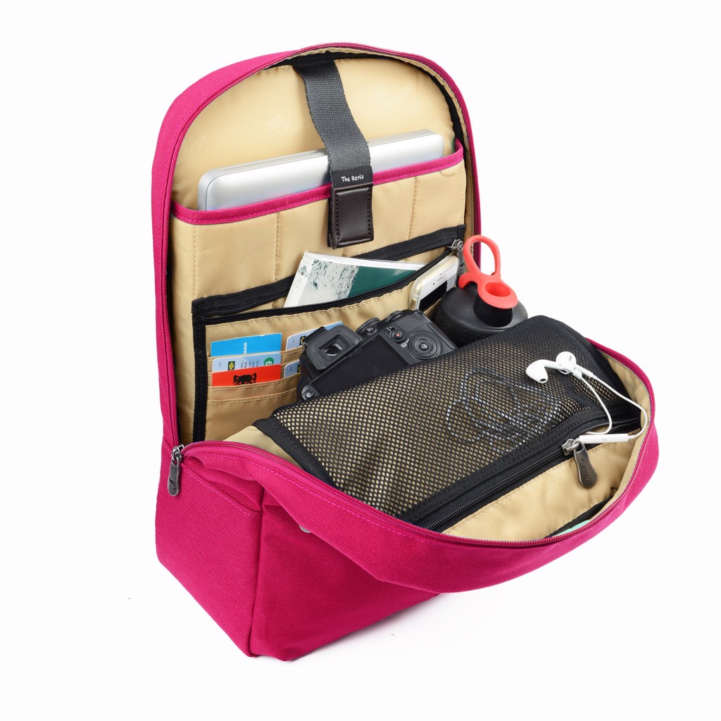 Ba lô Laptop Mikkor The Elvis - Pink