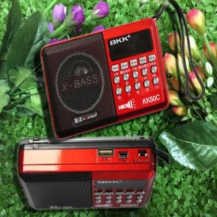 Loa Nghe Nhạc USB, Thẻ Nhớ, đài FM, Nghe Pháp BKK KK50C Có Đèn Pin