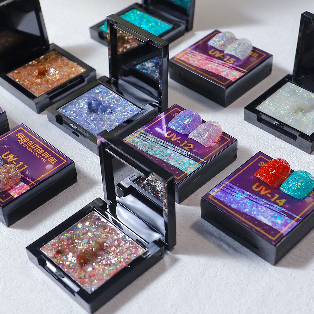 Sơn gel nhũ flash kim tuyến lấp lánh, gel nhũ trang trí móng tay nghệ thuật