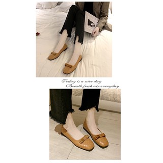 [ SẴN ĐEN SZ 43 ] Bệt da mềm nơ nhí BIGSIZE (35-43)