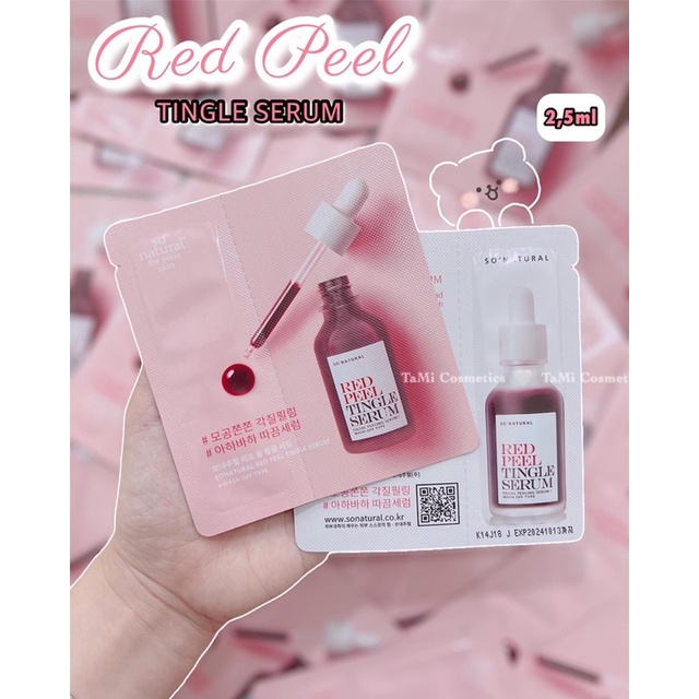 Tinh Chất Red Peel Tingle Serum Sample Gói 2,5ml