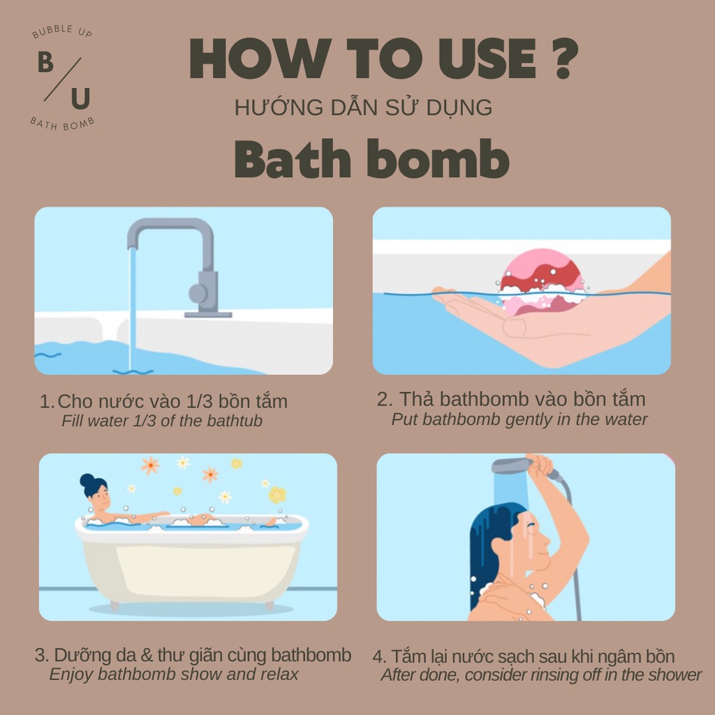 NAKED Bath bomb / Viên sủi / Viên thả bồn tắm
