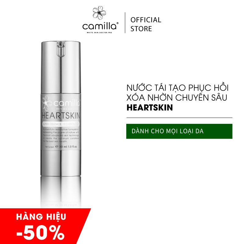 Nước thần dưỡng ẩm siêu cấp ẩm Heartskin phục hồi da chuyên sâu mỹ phẩm CAMILLA