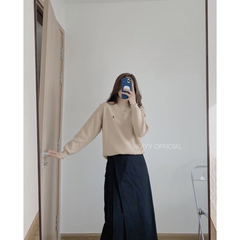 Áo len thêu hình chất dày mềm mịn - Lent (ảnh thật) | BigBuy360 - bigbuy360.vn