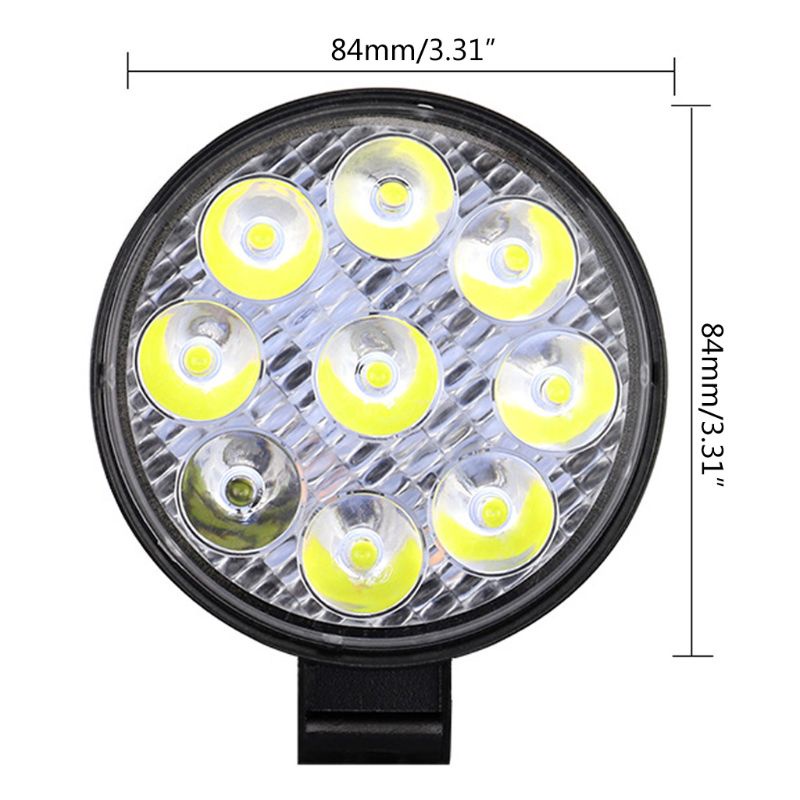 Thanh đèn LED mini 27W 12V 24V ánh sáng trắng cho xe hơi xe tải