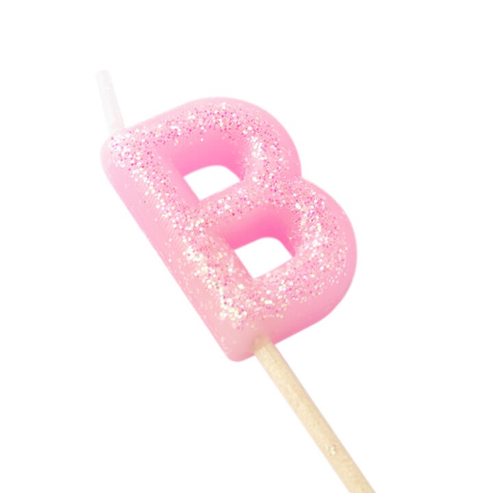 Nến ARTBOX Hàn Quốc Chữ Happy Birthday Màu Hồng Kim Tuyến Lấp Lánh