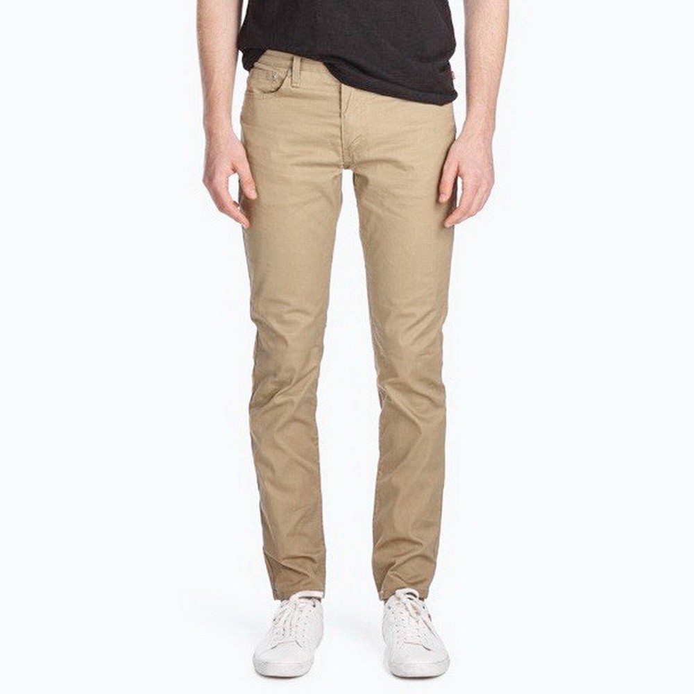 Quần Kaki Jean Màu kem KA-03, Quần Kaki Nam Dáng Ôm Đứng, Chất vải co giãn thoải mái - Doki