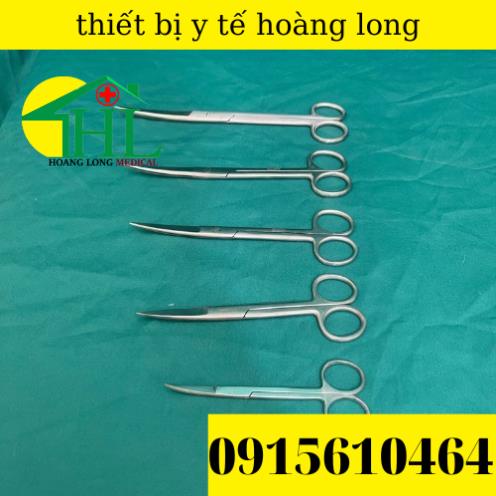 Kéo Cong Nhọn 2 Đầu - Kéo Y Tế Các Size GOLDSUN Pakistan