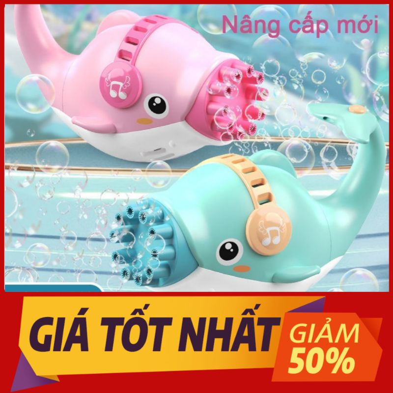 Cá heo bắn bong bóng - Đồ chơi bắn bóng cá heo 10 nòng - Shop CEC tặng gói xà phòng 10ml