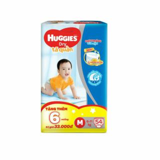 [Tặng 6 miếng trong gói] Tã/bỉm quần Huggies Pant Big Jumbo M54 - 54 miếng - 6-11kg
