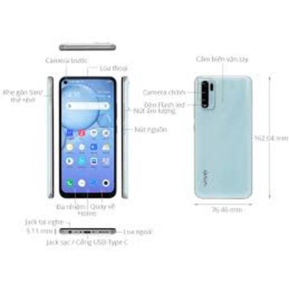 Điện thoại Chính Hãng Vivo Y30 2sim ram 8G/128G,Camera sau: Chính 13 MP & Phụ 8 MP, 2 MP, 2 MP, Cày Game mượt - BN 05
