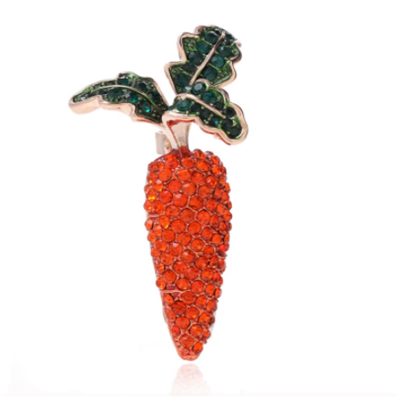 Ghim Cài Áo Hình Trái Cây Đính Đá Thời Trang Cho Nữ
