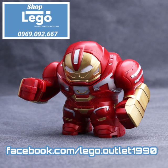 Xếp hình Hulkbuster Ironman Avengers Age of Ultron phong cách Chibi Lego Minifigures Decool 0316 Jisi 10316