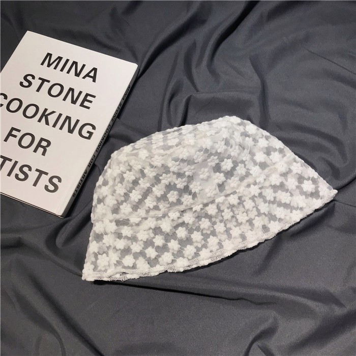 Nón Tai Bèo Phối Ren Hoa Thoáng Khí Phong Cách Nhật Bản