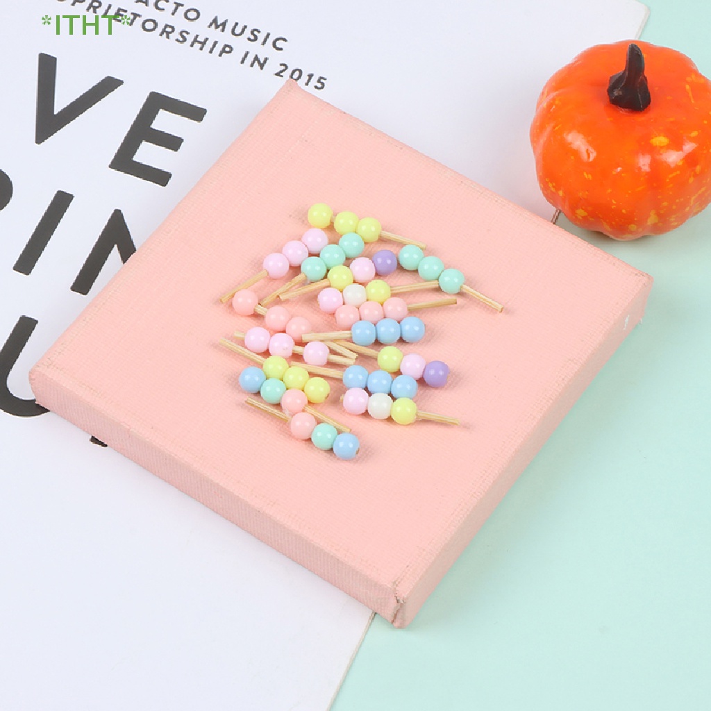 Bộ 2 Mô Hình Kẹo Mút / Hồ Lô / Bầu Trời Đầy Màu Sắc Trang Trí Nhà Búp Bê 1: 12 Mới